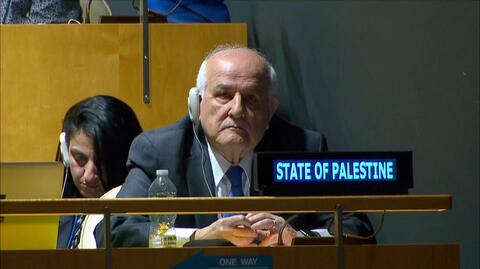 Zgromadzenie Ogólne poparło Palestynę w uzyskaniu większych praw w ONZ. Izrael mówi o nazizmie