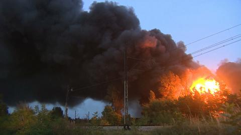 Wielki pożar w Sosnowcu. Płonęło nielegalne składowisko odpadów