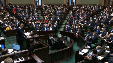 15.10.2021 | Premier Morawiecki w Sejmie o polexicie: to hasło zrodziło się w chorej wyobraźni