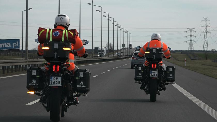Motocyklowe patrole na A4. Pomoc ma dotrzeć szybciej i bezpieczniej