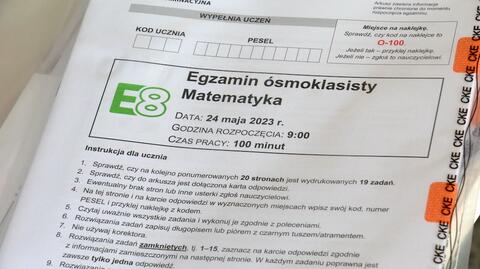 Za ósmoklasistami egzamin z matematyki. "Nie było aż tak źle"