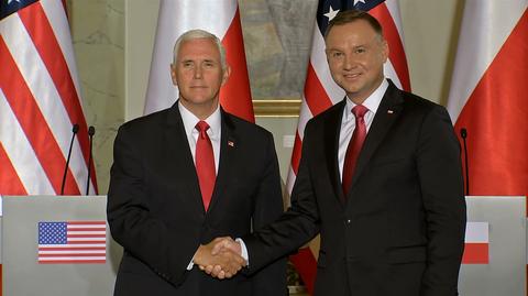 02.09.2019 | Mike Pence deklaruje, że Donald Trump jesienią chce przyjechać do Polski