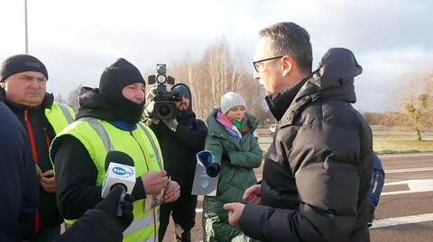 Przewoźnicy spotkali się z ministrem infrastruktury. Nie zdecydowali się jednak zawiesić porotestu