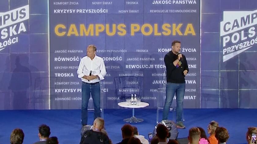 Dobiega końca Campus Polska Przyszłości. Z uczestnikami spotkał się Donald Tusk