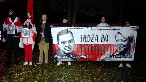 Białystok: manifestacja solidarności z więźniami politycznymi na Białorusi