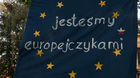 Protesty W obronie obecności Polski w Unii Europejskiej