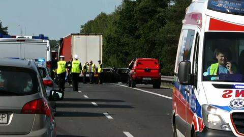 Karambol na A6. Kierowca tira usłyszał zarzut