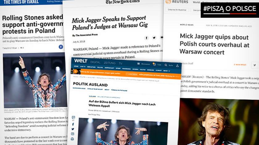 09.07.2018 | Światowe media komentują słowa Micka Jaggera z Warszawy