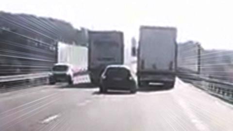 27.10.2017 | Szalona jazda ciężarówkami. "Dawno nie widziałem tak szokującego zachowania na drodze"