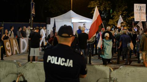 21.07.2018 | Protesty po przyjęciu ustawy o SN. Cztery osoby zatrzymane, grożą im zarzuty