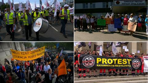 21.07.2021 | Górnicy, pielęgniarki, nauczyciele, przedsiębiorcy. Tak przez lata relacjonowaliśmy protesty