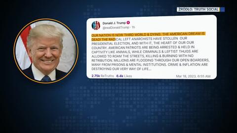 Donald Trump twierdzi, że zostanie aresztowany w najbliższy wtorek