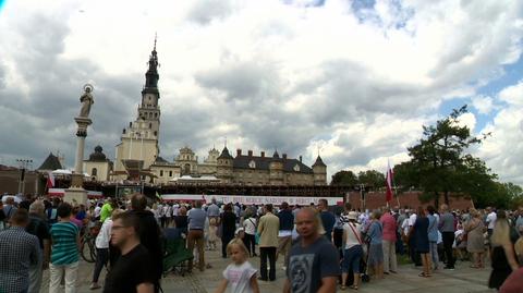 Tłumy pielgrzymów na Jasnej Górze