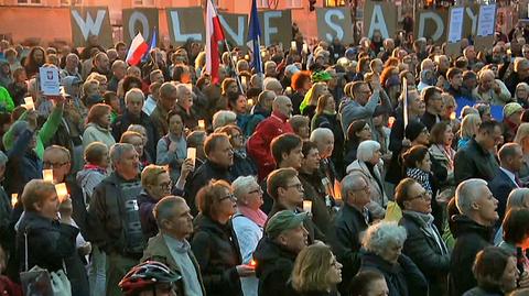 Warszawa, Łódź, Gliwice, Gdańsk. Ze świecami w obronie Sądu Najwyższego