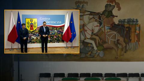 "Diametralne zmiany" przed wizytą premiera. Zamalowany fresk w Niemczy
