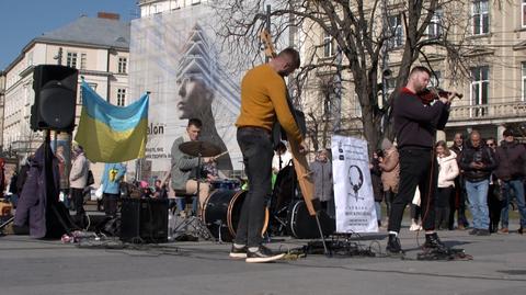 20.03.2022 | Muzycy we Lwowie zbierali środki dla walczących na froncie