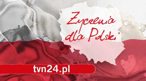11.11.2018 | 100 lat niepodległości. Widzowie TVN24 składali Polsce życzenia