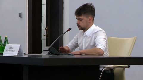 Lider Agrounii Michał Kołodziejczak odpowiadał przed senacką komisją ws. Pegasusa
