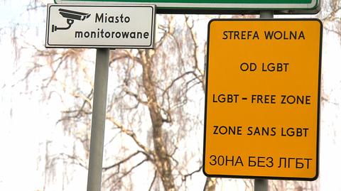 26.01.2020 | "Strefa wolna od LGBT" na znaku drogowym. To kampania antydyskryminacyjna