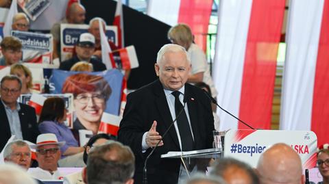 Jarosław Kaczyński atakuje dziennikarzy i myli mu się, kim był Daniel Obajtek