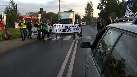 Uciążliwy smród w Skawinie. Mieszkańcy protestują na ulicach