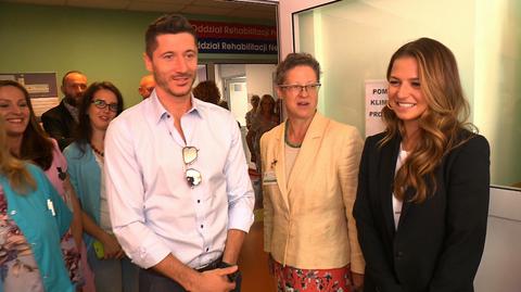 03.09.2018 | Robert Lewandowski i jego żona Anna pomogli wyremontować oddział Centrum Zdrowia Dziecka