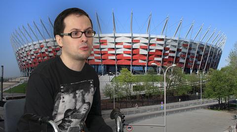 20.04.2017 | Jest niepełnosprawny, ale nie jeździ na wózku. Nie mógł wejść na Stadion Narodowy