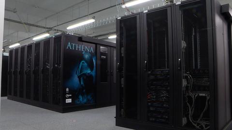 Athena to najszybszy superkomputer w Polsce. Znajduje się na AGH w Krakowie