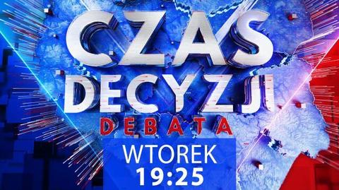 04.10.2019 | "Czas decyzji". Przedwyborcza debata we wtorek o 19:25 w TVN24