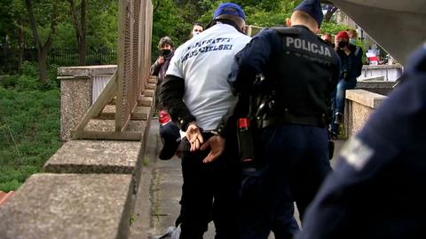 Protest przedsiębiorców w Warszawie i pytania o reakcję policji