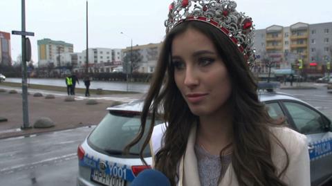 10.03.2017 | Miss Polski nagradzała kierowców za przepisową jazdę