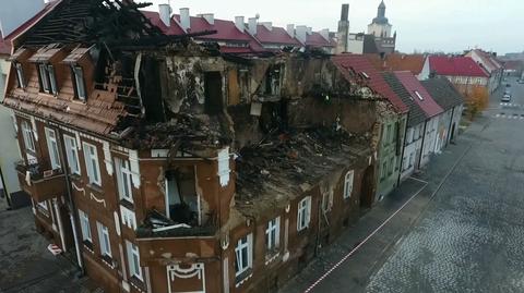 Eksplozja i pożar w Mieszkowicach. Osiem rodzin straciło swoje domy