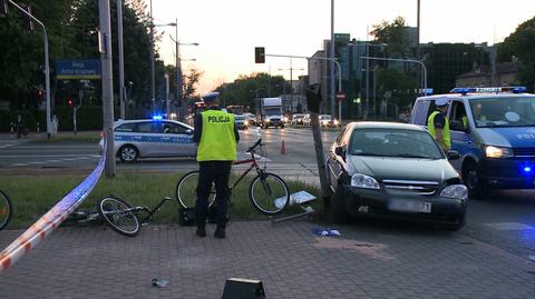 Wypadek w Częstochowie. Troje rowerzystów w szpitalu