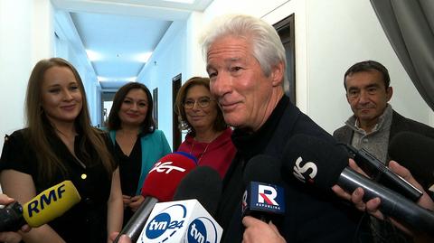 Richard Gere w polskim Sejmie. "Dzielimy te same problemy"