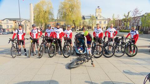 9-osobowa grupa rowerzystów rusza w trasę, aby pomóc małemu Kacprowi