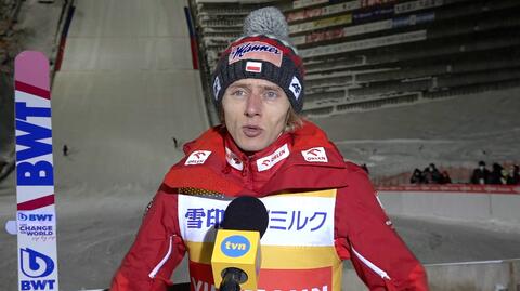 Dawid Kubacki zajął drugi stopień podium w konkursie Pucharu Świata w Sapporo