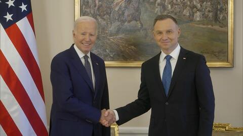 Joe Biden spotkał się z Andrzejem Dudą w Pałacu Prezydenckim