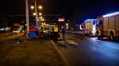 Lublin: samochód uderzył w latarnię, troje nastolatków zginęło na miejscu