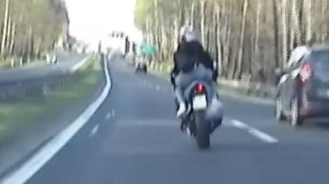 Motocyklista uciekał przed policją. Zdobył 205 punktów karnych