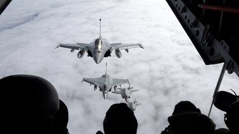 21.03.2023 | Myśliwce państw NATO na polskim niebie. Nagranie z pokładu Casy