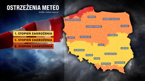 17.02.2023 | RCB wypuściło alert o silnym wietrze. Cyklon Ulf dociera do Polski