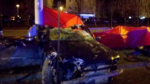 Tragiczny wypadek w Lublinie. Troje nastolatków zginęło, czwarty walczy o życie