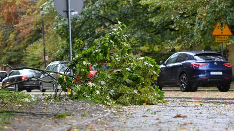 Huraganowy wiatr nad Polską. Jedna osoba nie żyje, 18 rannych