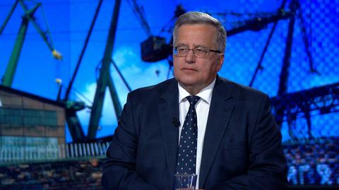 Komorowski o przemówieniu Dudy. "Ja na miejscu pana prezydenta to bym milczał"