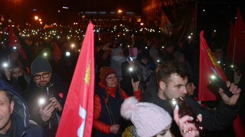 Koniec miesięcznej żałoby w Gdańsku. Mieszkańcy jeszcze raz wyszli na ulice