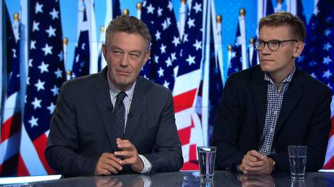 Łukasz Pawłowski i Ryszard Schnepf w "Faktach o Świecie" TVN24 BiS