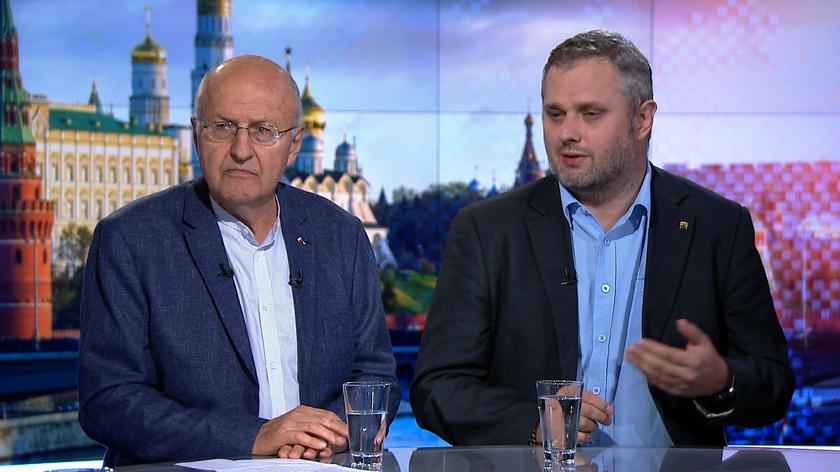 Marek Ostrowski i Bartosz Wieliński w "Faktach o Świecie" TVN24 BiS