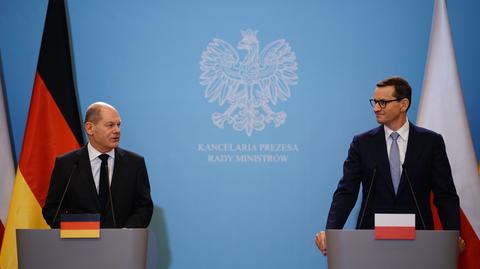 Nowy kanclerz Niemiec Olaf Scholz z wizytą w Polsce. Spotkał się z premierem Mateuszem Morawieckim