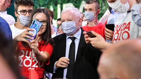 Ostatnia prosta. Trzaskowski wygrywa w sądzie, Jarosław Kaczyński przemawia do młodych