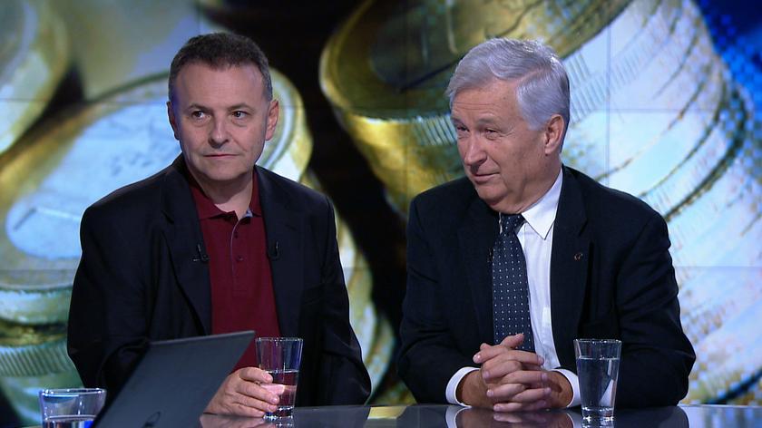 Piotr Kuczyński i Witold Orłowski w "Faktach o Świecie" TVN24 BiS